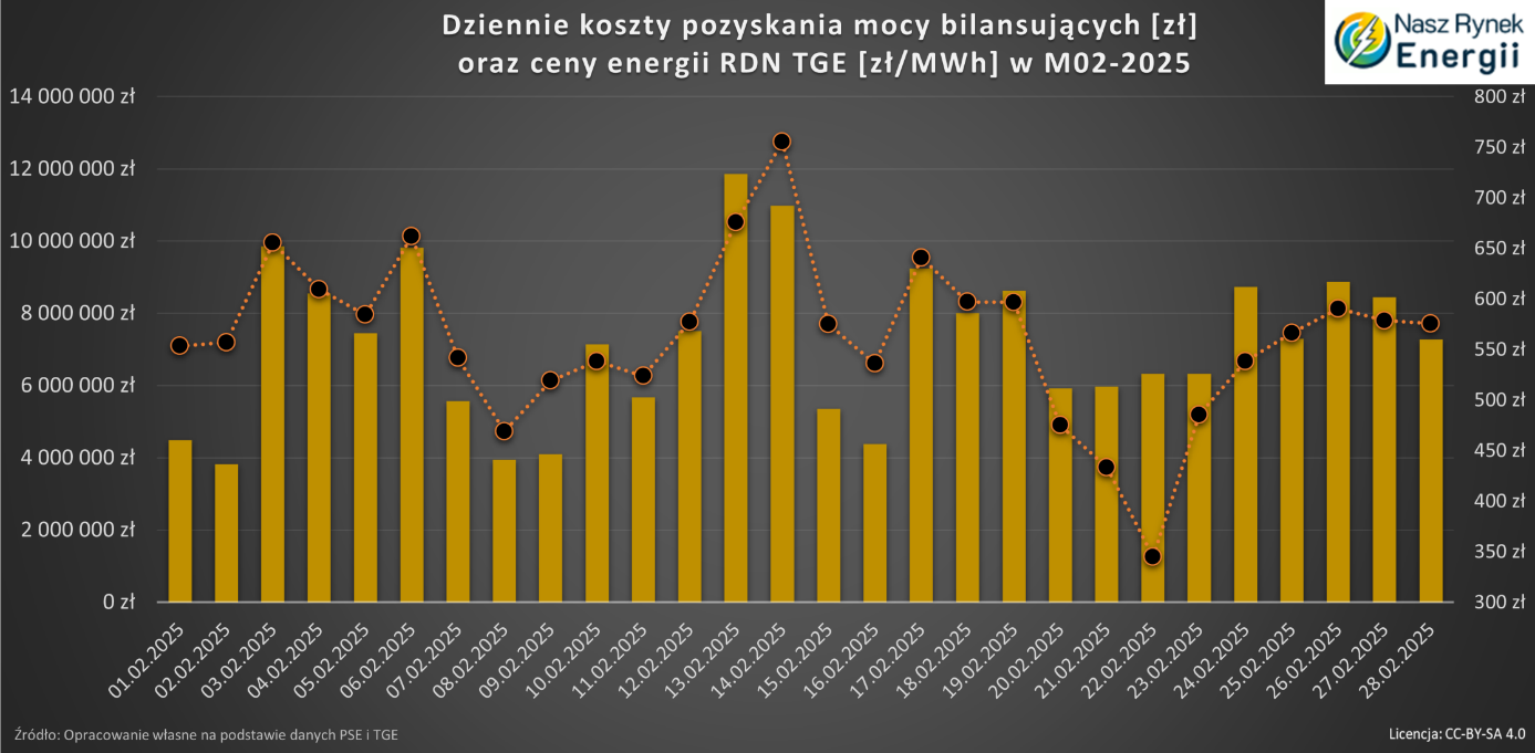 przychody dostawca usług bilansujących luty 2025 przychody dostawca usług bilansujących luty 2025