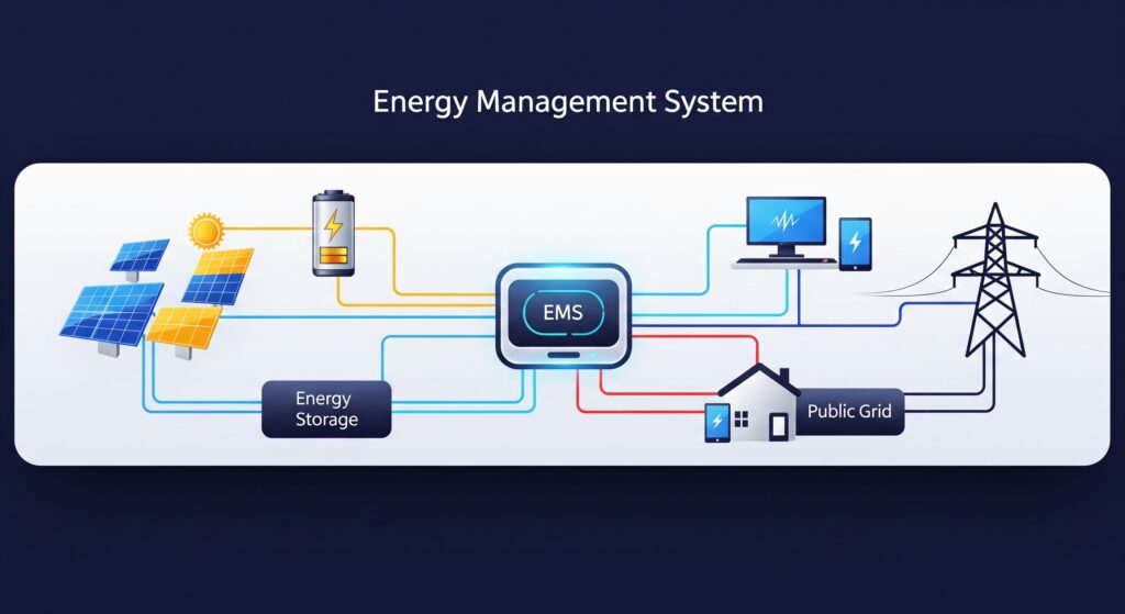 Magazynowanie energii z fotowoltaiki i energy management system