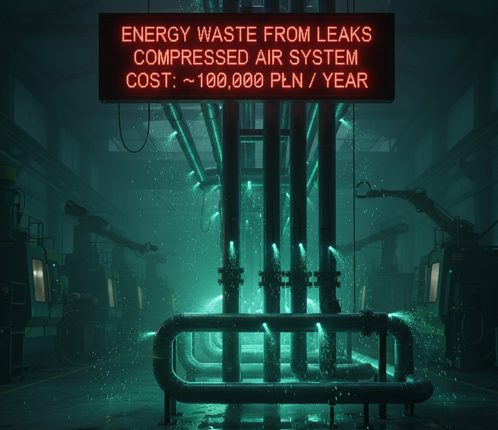 jak oszczędzać energie w firmie produkcyjnej systemy spręzonego powietrza