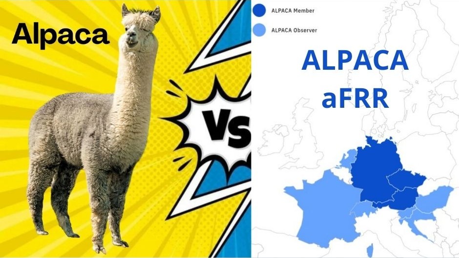 ALPACA aFRR ENTSOE map