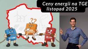 Cena prądu w Europie i na TGE listopad 2025