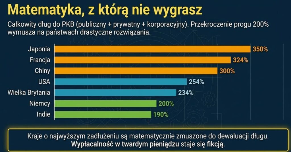 Represja finansowa Russel Napier dług do PKB